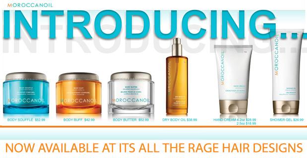 Introducing the NEW Moroccanoil Body Line sold exclusively at It's All The Rage Hair Designs